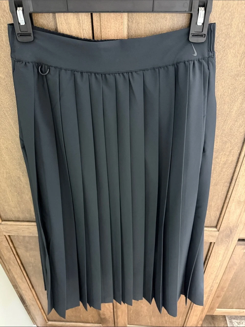 Nike 24.7 Perfect Stretch Dri Fit UV Protection High Rise Pleated Skirt Black